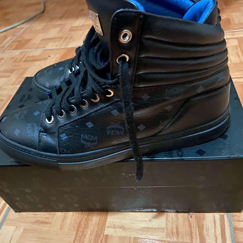 MCM shoes black and blue